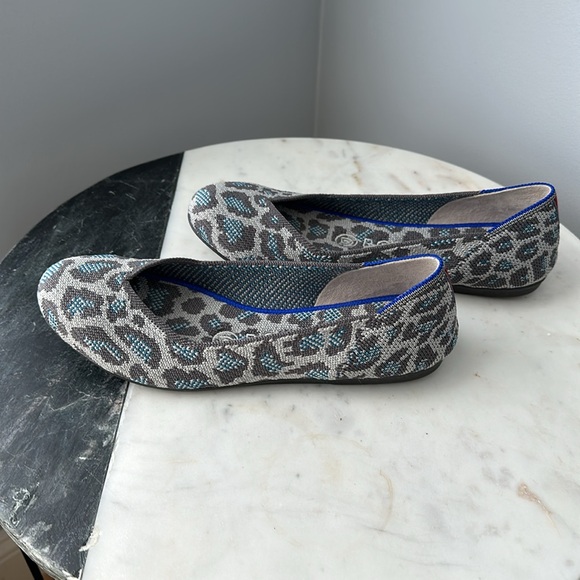 Rothy's Grey Spotted Round Toe Flats, Limited Edition Print - Picture 12 of 16